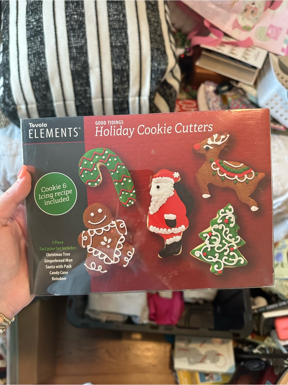 Red Holiday Cookie Cutters - 5-Piece Set